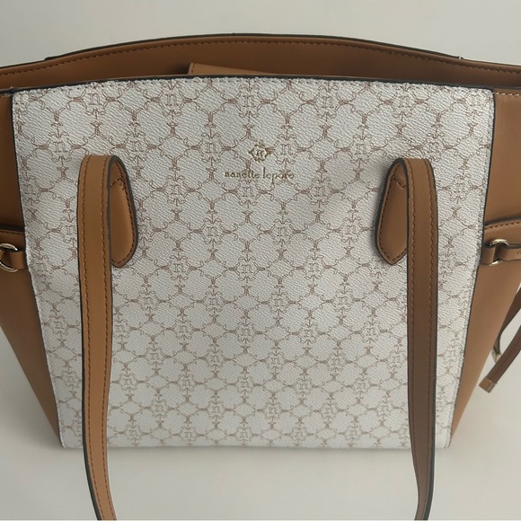 Nanette Lepore Logo Double Handle Shoulder Bag - Picture 2 of 8